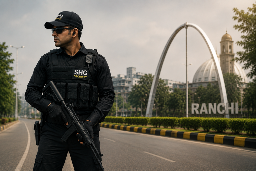 Licensed gunman security guard in Ranchi by SHG Security